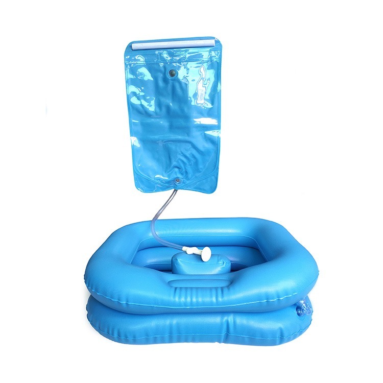 Inflatable Hair Washing Basin for Bedridden Patients | Portable Shampoo Basin